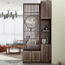 Partition entrance cabinet shoe cabinet one new Chinese style screen living room classical entrance door household door light luxury solid wood