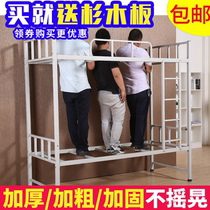Bunk bed Iron frame bed Staff dormitory Bunk bed Iron high and low bed Student steel shelf bed Adult bed