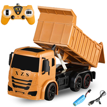 Charging remote control engineering vehicle dump truck dump truck dump mud container transport loader children toy car boy