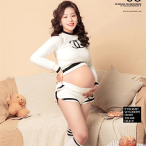 Photo studio pregnant women photo clothing girl photography photo art photo dress pregnant women theme clothing small fresh new