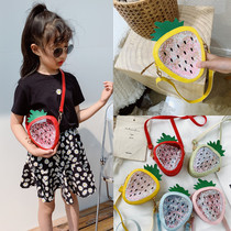 Strawberry Jelly Bag 2021 New Childrens Fashion shoulder bag Joker Cute Shoulder Bag Travel Waterproof Wallet