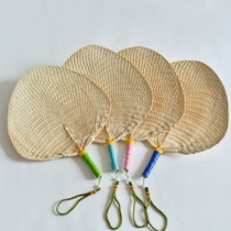 Handmade Da Pu fan Plantain fan Chinese style summer baby fan Natural brown leaf woven hand fan