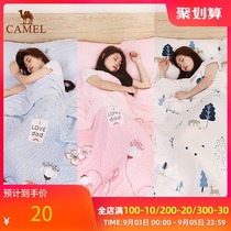 Camel dirty sleeping bag Travel Hotel hotel travel thin portable adult single double bed linen quilt cover sleeper