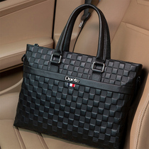 Cohnim Kevin Mens Handbag High - end Leather Brock Capacity Business Pack
