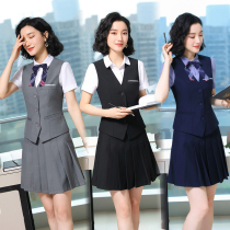 Business suit Vest suit Femininity Short sleeve uniform Kindergarten teacher suit Kindergarten teacher suit Teacher overalls