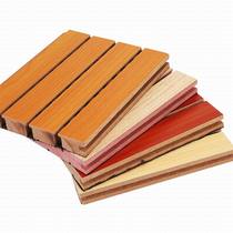 Fireproof flame retardant wood sound-absorbing board Piano room recording studio wall solid wood environmental protection slot perforated slot strip sound insulation board