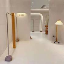 Womens childrens clothing store hanging clothes pole creative log stone floor hanging clothes Zhongdao rack shelf display rack