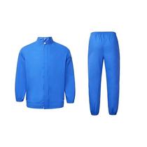 Food Factory Workwear Long Sleeve Suit Baker Workshop Dust Proof Clothing Spring Autumn Season Polyester Flat Material Abrasion Resistant And Breathable