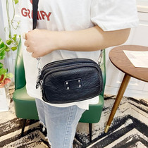 Tide brand bag female 2021 New Korean fashion mobile phone shoulder bag wild multi-compartment soft leather shoulder bag