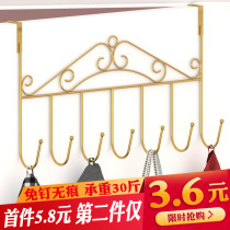 Door back hook Hole-free wall hanger Bedroom door pylons Wall storage shelves Clothes hoodie hooks