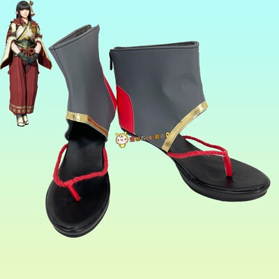 taobao agent Monster Hunter Rise Fire Bud COS Custom Customization 1487 Anime Game Character COSPLAY Performance Shoes Customization