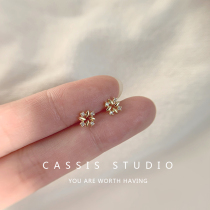 925 sterling silver geometric rhombus square earrings female simple mini small delicate ear bone nails sleep free earrings w