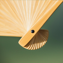 Text Play Flap Fan Old Jade Bamboo Suo Worker Fan Ancient Wind Collection Small Ancient Square 95 Inch 18 Square Pure Handmade Customize The Play Fan