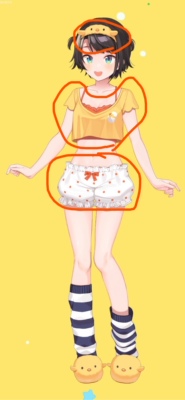 taobao agent Good hololive second-phase student-Dakong Subaru pajamas cosplay costume custom