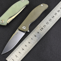 Folding tool knife outdoor survival knife high hardness portable self-defense knife M390 powder steel body folding knife