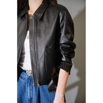 MEIYANG MEIYANG (High Line) Princess Knight leather jacket imported sheep leather short leather jacket women