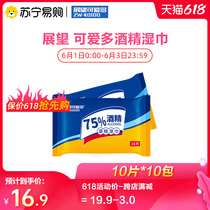 Prospect Cuido 75% Alcohol Wet Wipes 10pcs*10 packs
