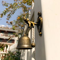 Kirin shop doorbell hanging door bell Shop door Glass cast iron door hanging wind bell Door bell