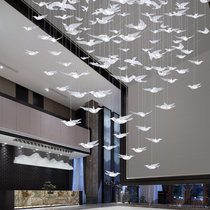 Hotel lobby staircase chandelier shop commercial Villa corridor sales department sand table Hall Project air hanging decoration