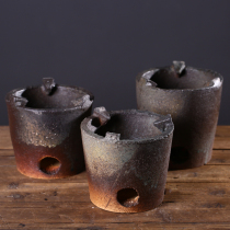 Liuhtang Chai Charcoal Furnace Carbon Furnace Tea Pure Handmade Coarse Pottery Mud Wind Furnace Charcoal Boiler Tea Furnace Solid Alcohol Furnace