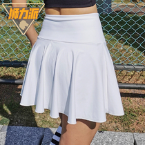  Anti-light belt bottoming fake two high-waist sports culottes Running Tennis Badminton playing dancing skirt
