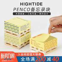 Japan HIGHTIDE mini tray note paper memo block office learning CAN TEAR N TIMES 300 notes