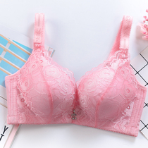 Bra adjustment lingerie female deep V closeted breast lace in thick section bra coalestation small chest sexy No steel ring Previous