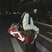 Net red travel bag female portable portable independent shoes sports fitness bag tide shoulder cross-body short-distance luggage bag men