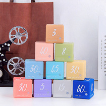 Rubiks Cube time manager electronic kitchen learning timer countdown timer Silent Alarm Clock self-discipline reminder