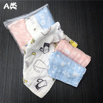 Baby handkerchief wash towel newborn cotton baby saliva towel square towel six-layer gauze small towel childrens products