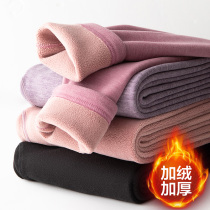 Mom Warm Pants Women Men Plus Suede Thickening Integrated Dvet Pants Autumn Pants Big Code Cotton Pants Lovers OLD WINTER