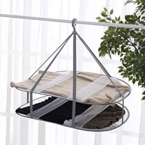 Rectangular tile anti-deformation clothes basket shirt anti-wrinkle clothes net foldable clothes basket net bag