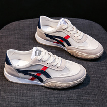 Yan value controls fried street secret shows height thin long legs white shoes womens summer mesh thin casual flat bottom