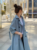 Sandro Moscoloni small temperament windbreaker womens 2021 autumn new Korean loose British style coat