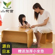 Japan DOVBIRD childrens table and chair set Solid wood multi-functional baby kindergarten toy learning to eat table and chair