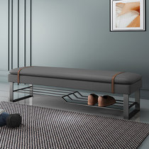 Bed stool bedroom light luxury bed sofa bed modern simple bench change stool soft bag cushion bed stool