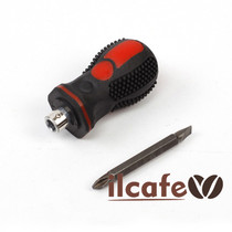 Semi-automatic coffee machine split water Net radish head short one-character cross dual-purpose screwdriver screwdriver tool
