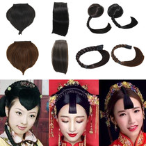 Ancient costume peach heart size peach-shaped heart-shaped beautiful grass Bud braid childrens dance performance forehead wig bangs