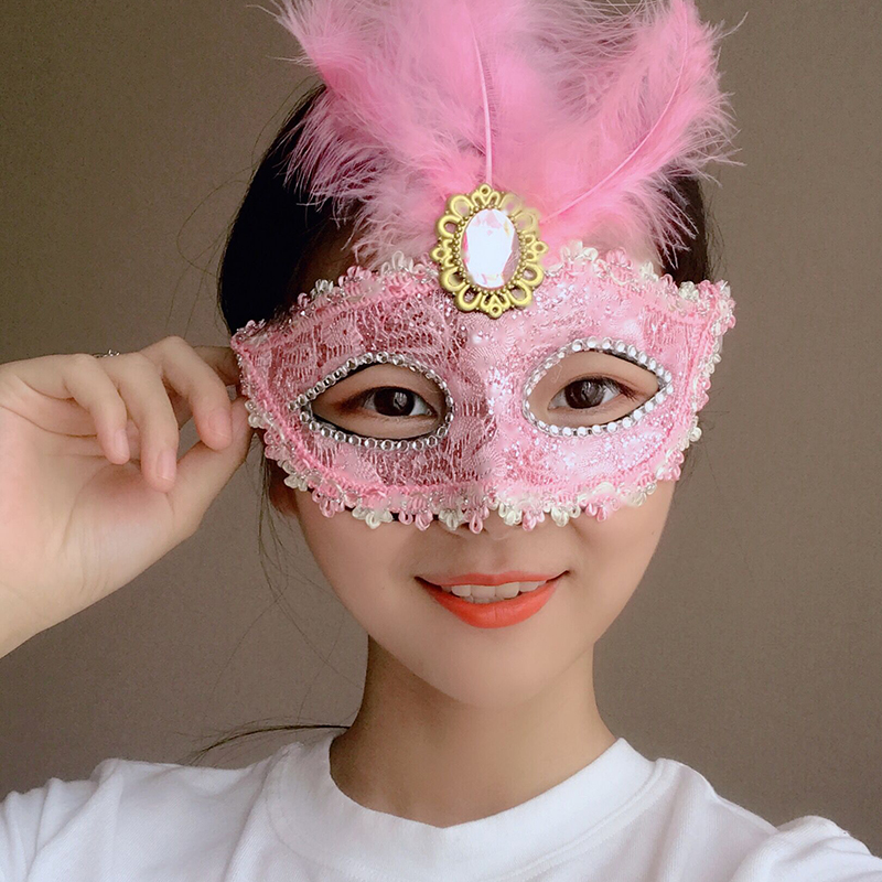 半顔プリンセス女性アンティークマスク仮面舞踏会フェアリーバーKTVステージパフォーマンスCOSハロウィン小道具
