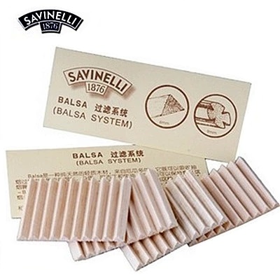 Pipe supplies Italian chafin cork pipe filter element Ecuador light wood 6MM wood filter 20