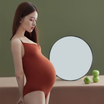 22 Photo Studio Pregnant Women Photo Clothing Sexy Slim Knit Onesie Photo Art Photo Clothes Pregnant Woman Photo At Home