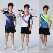 Childrens badminton suit suit sports primary school net volleyball table tennis jersey Short sleeve t-shirt Quick-drying air men and women