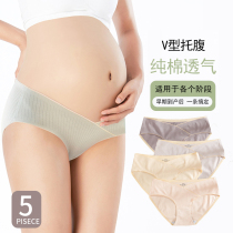 Japanese ZD pregnant womens underwear pure cotton thin section low waist and no mark antibacterial toabdominal pregnancy with maternal shorts