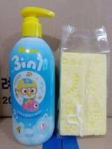 Box 37 yuan South Korea imported PORORO Baolulu children shampoo hair care Bath three-in-one send Bath wipe
