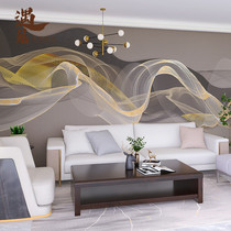 Creative Art New Chinese Ink Protection Wall Wall wall Wall Decoration Buttoned Plate TV Background Furnishing Wall Panel Light Lavish