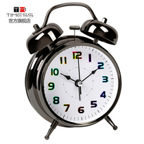 Small alarm clock students mute bedside luminous creative personality lazy children alarm sound super large metal Bell Bell