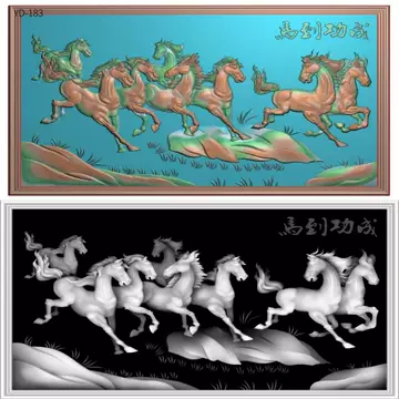清代 中国美術 馬！馬！馬！乾隆八駿圖、大型絵画（複製品） 乾隆八骏精雕素材-乾隆八骏精雕素材促销价格、乾隆八骏精雕素材品牌- 淘宝