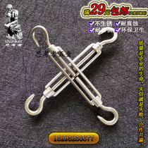 304 stainless steel flower basket screw M14 double hook type open body flower orchid Bolt CC chain wire rope tensioner crown