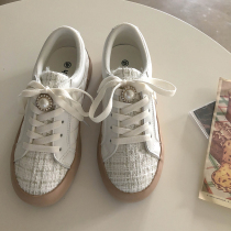 Lin Xiansan Xiao Xiang Feng ins Super Fire Small White Shoes Female Small Design Board Shoes with Thick Bottom Joker Casual Canvas Shoes