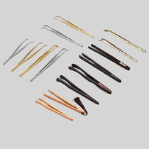 Bamboo tea clip black sandalwood tea cup tea clip wooden tweezers tea tool tea set accessories tea ceremony six gentlemen set